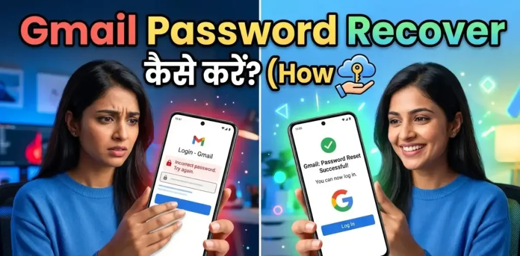 Gmail Password Forgot? मोबाइल से सिर्फ 2 मिनट में ऐसे Recover करें