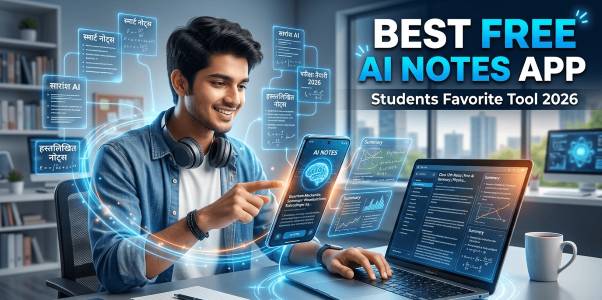 Best Free AI Notes App Students के लिए सबसे काम की App 2026