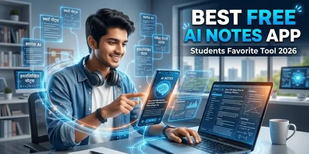 Best Free AI Notes App Students के लिए सबसे काम की App 2026