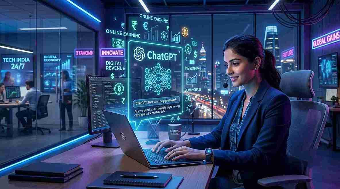 ChatGPT से पैसे कैसे कमाएं? 2026 में AI की मदद से Online Earning का पूरा तरीका आइये समझते हैं