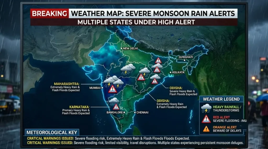 IMD weather update for heavy rainfall