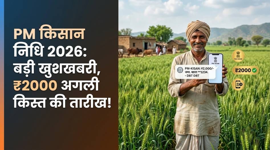 प्रधानमंत्री किसान सम्मान निधि 2026: अगली ₹2000 की किस्त कब आएगी? ऐसे चेक करें अपना Beneficiary Status
