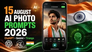 15 August AI Photo Editing Prompts 2026: Tiranga Photo Banaye ChatGPT और Gemini से