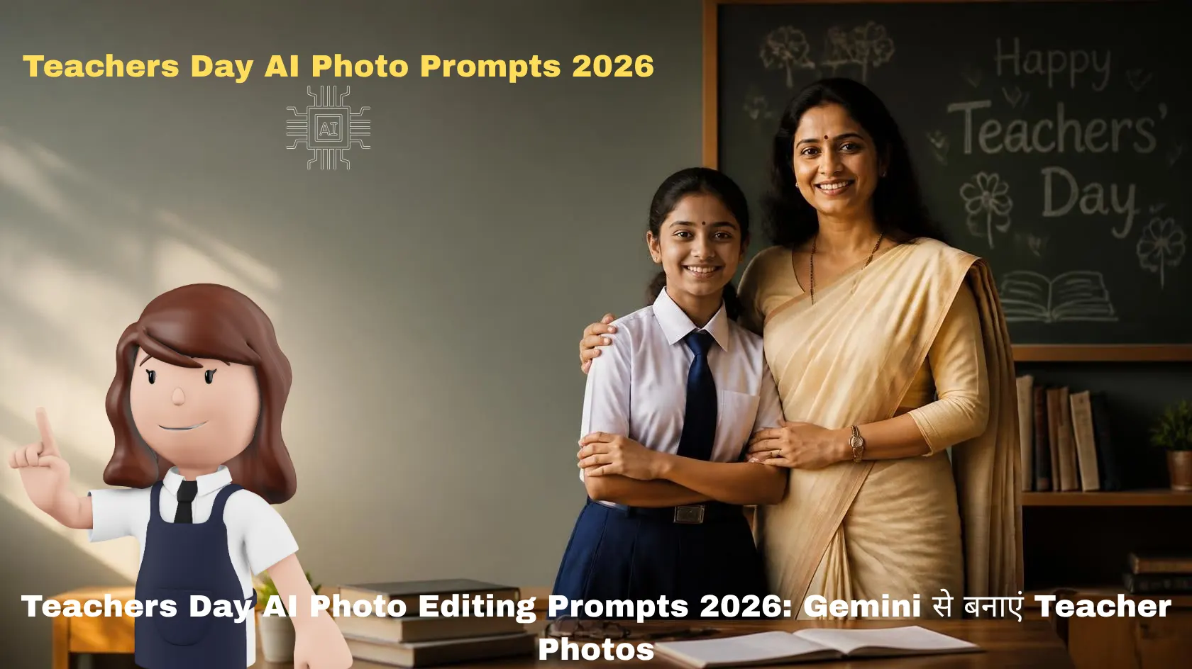 Teachers Day AI Photo Editing Prompts 2026: Gemini से बनाएं Teacher के साथ यादगार Photo